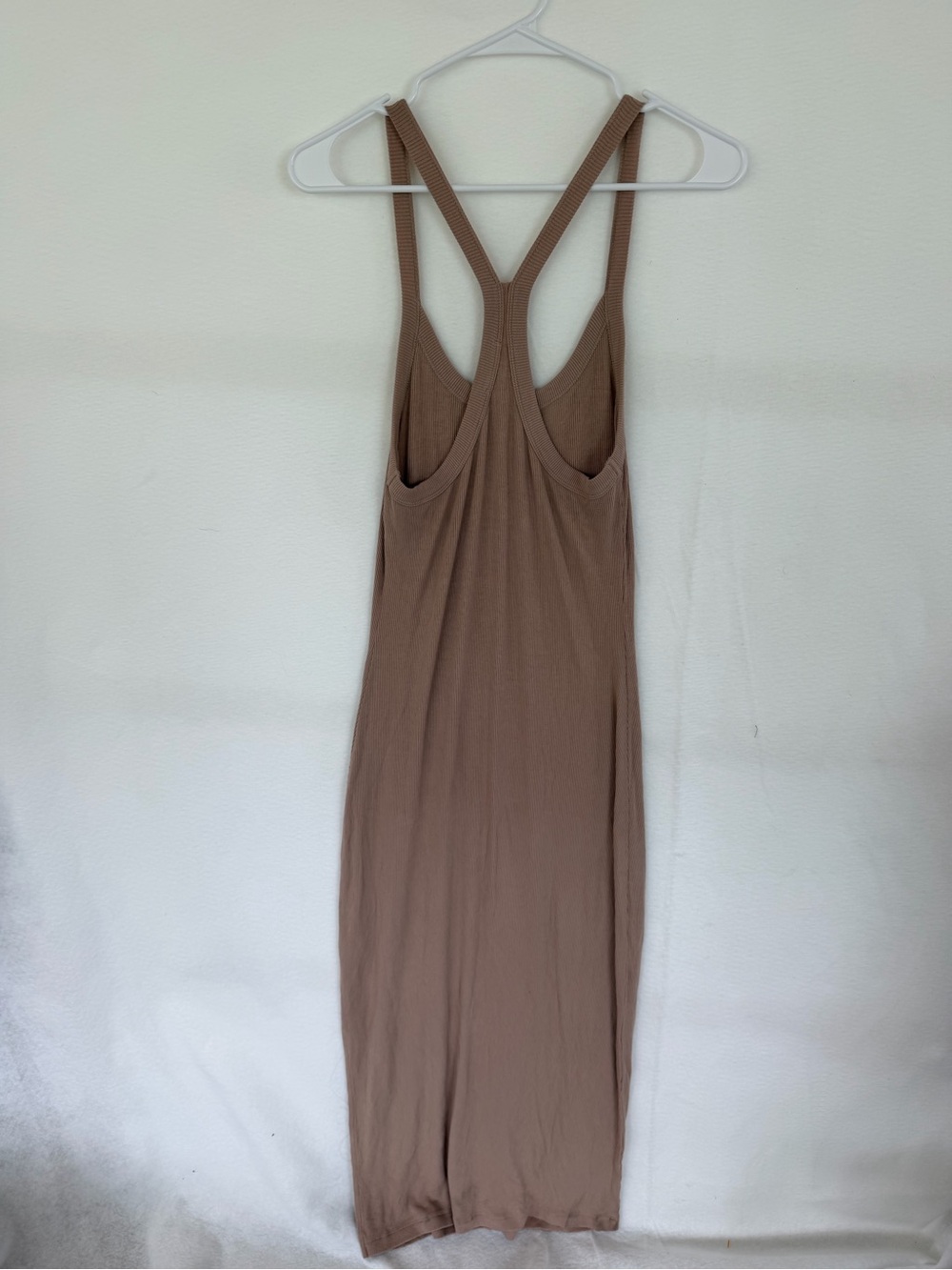 LNA Camel Ribbed Racerback Maxi Dress - Picture 3 of 3